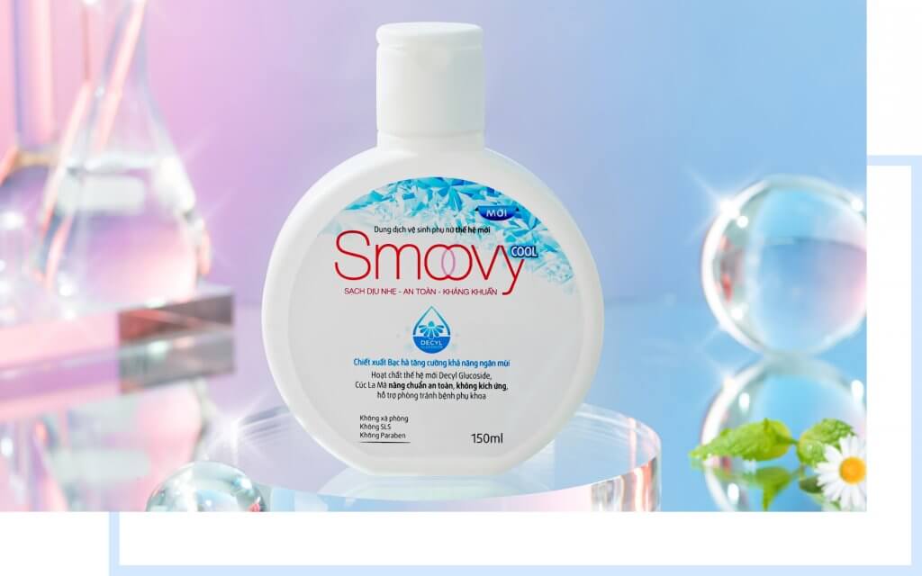 Dung dịch vệ sinh phụ nữ Smoovy Cool trẻ hóa da vùng kín
