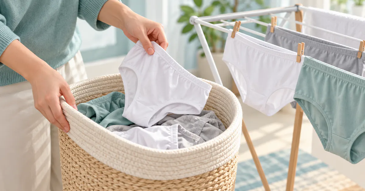 Chọn chất liệu và giặt quần lót đúng cách để đồ lót khô sạch