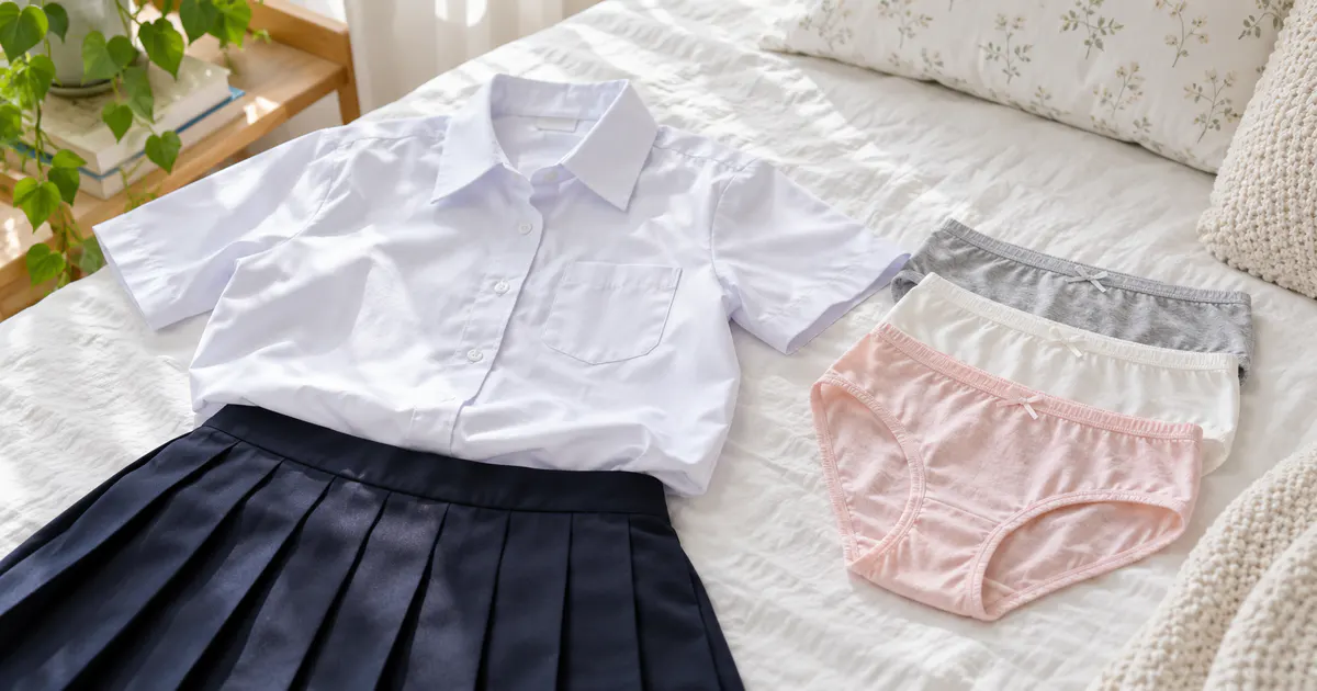Chọn đồng phục và quần lót cotton thoáng cho bé gái