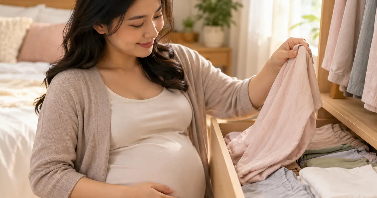 Phụ nữ mang thai chọn trang phục rộng và chất liệu thoáng để giảm ma sát