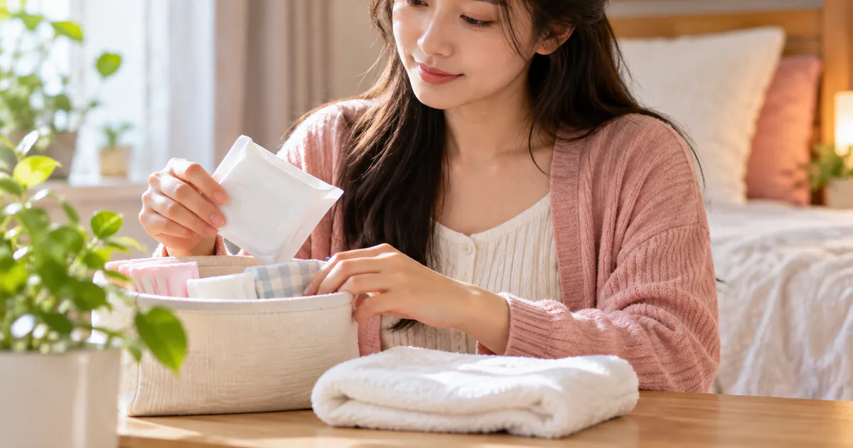 Phụ nữ thực hiện cách chăm sóc vùng kín trong ngày đầu kỳ kinh tại nhà an toàn