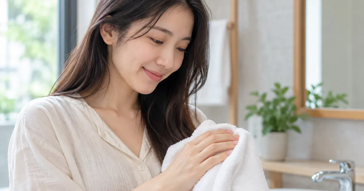 Giữ cơ thể khô thoáng bằng khăn sạch và thao tác nhẹ nhàng