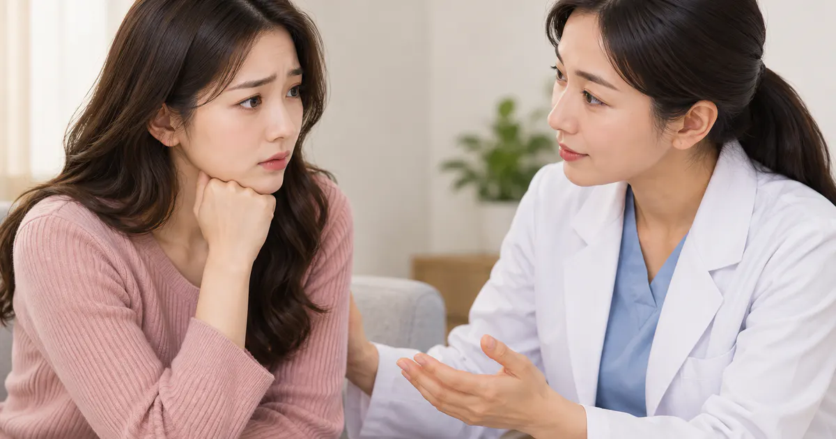 Trao đổi với nhân viên y tế khi có dấu hiệu bất thường trong kỳ kinh