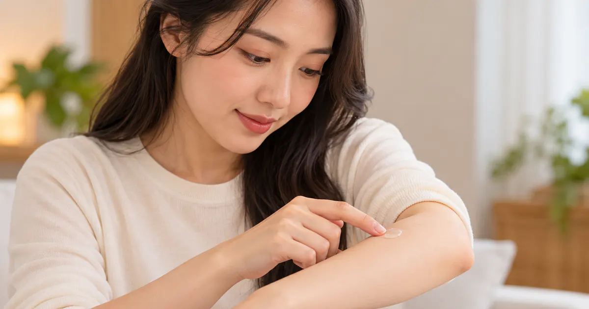 Thử một lượng nhỏ chất bôi trơn mới trên vùng da bên ngoài