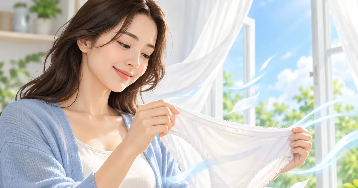 Minh họa quần lót thoáng giúp giảm cảm giác bí ẩm