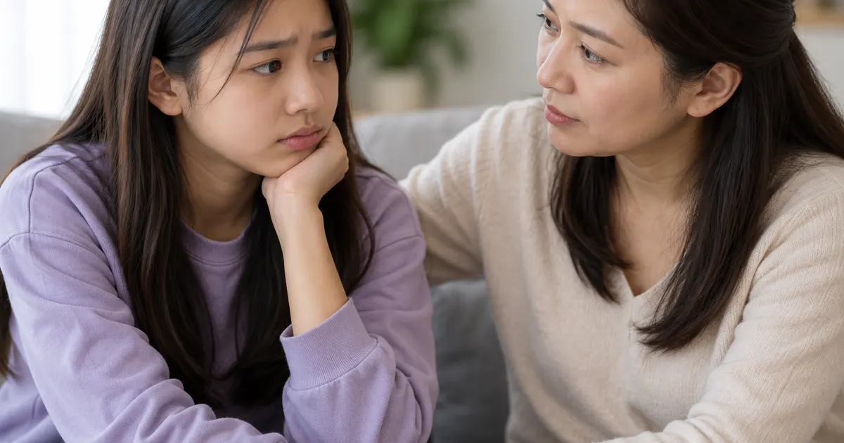 Cha mẹ lắng nghe trẻ khi có khó chịu vùng kín và chuẩn bị tìm tư vấn y tế