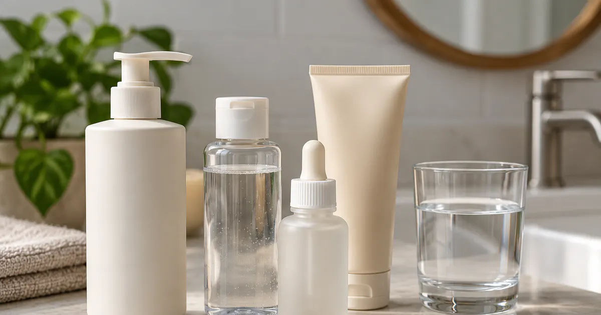 So sánh các dạng sản phẩm chăm sóc cá nhân trên bàn