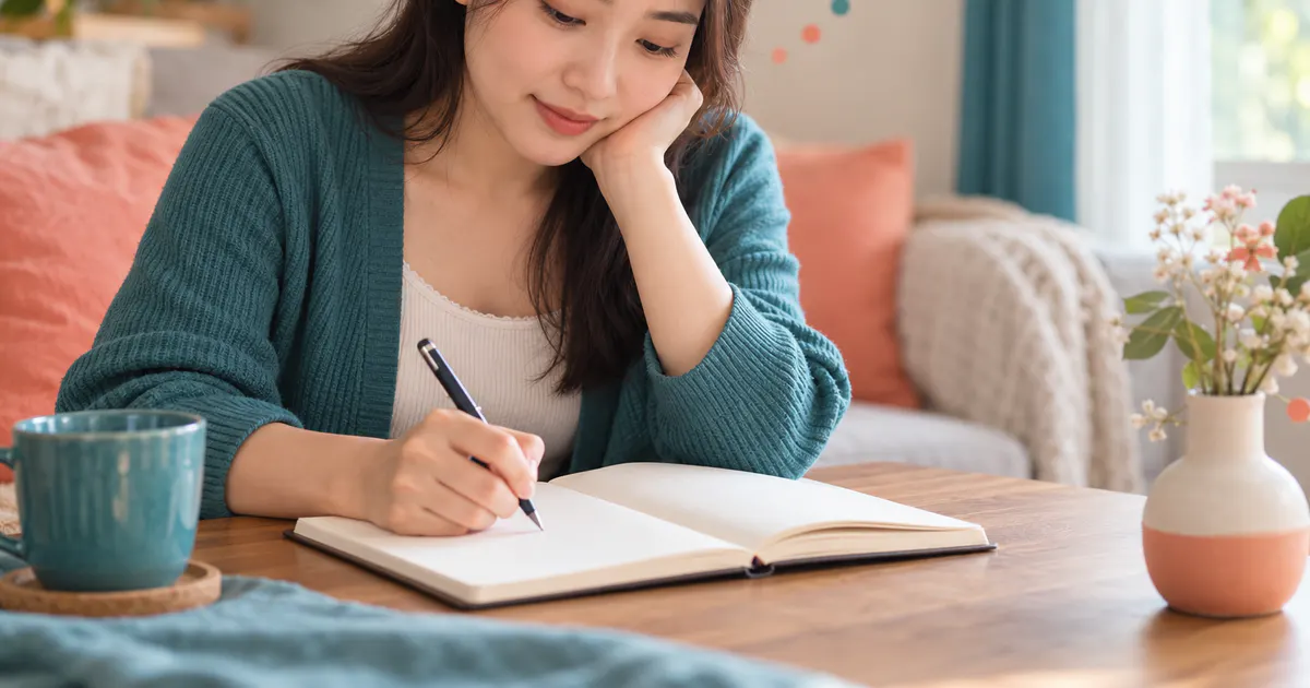 Phụ nữ thực hành cách ghi nhật ký triệu chứng vùng kín để hỗ trợ bác sĩ tại nhà