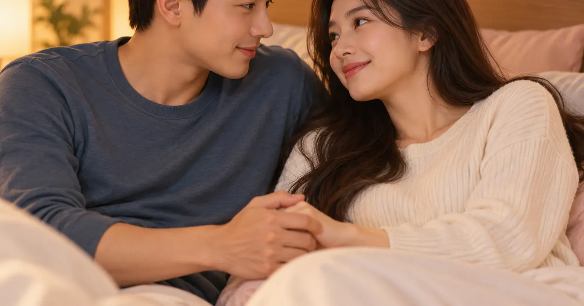 Hai bạn tình dành thời gian chuẩn bị để cơ thể thư giãn trước quan hệ