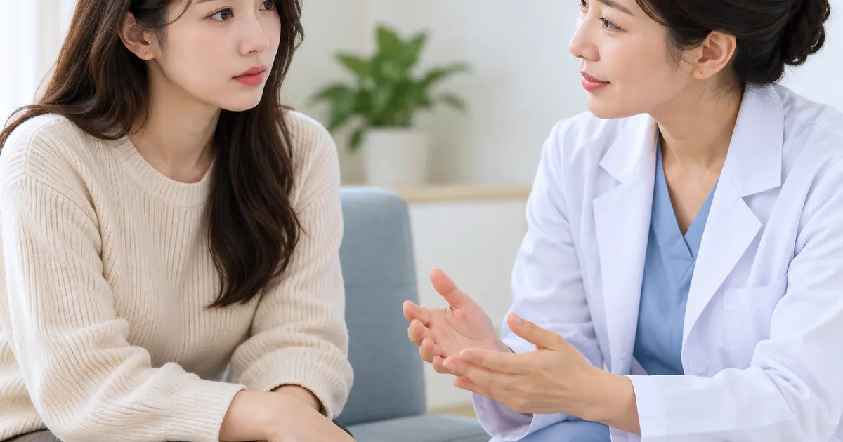 Trao đổi với nhân viên y tế khi cảm giác rát vùng kín kéo dài hoặc có dấu hiệu bất thường