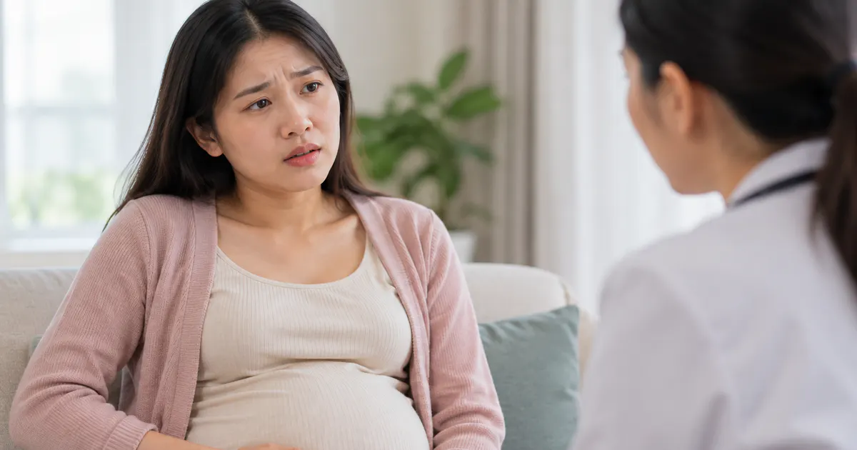 Phụ nữ mang thai theo dõi đau vùng chậu và tìm tư vấn y tế