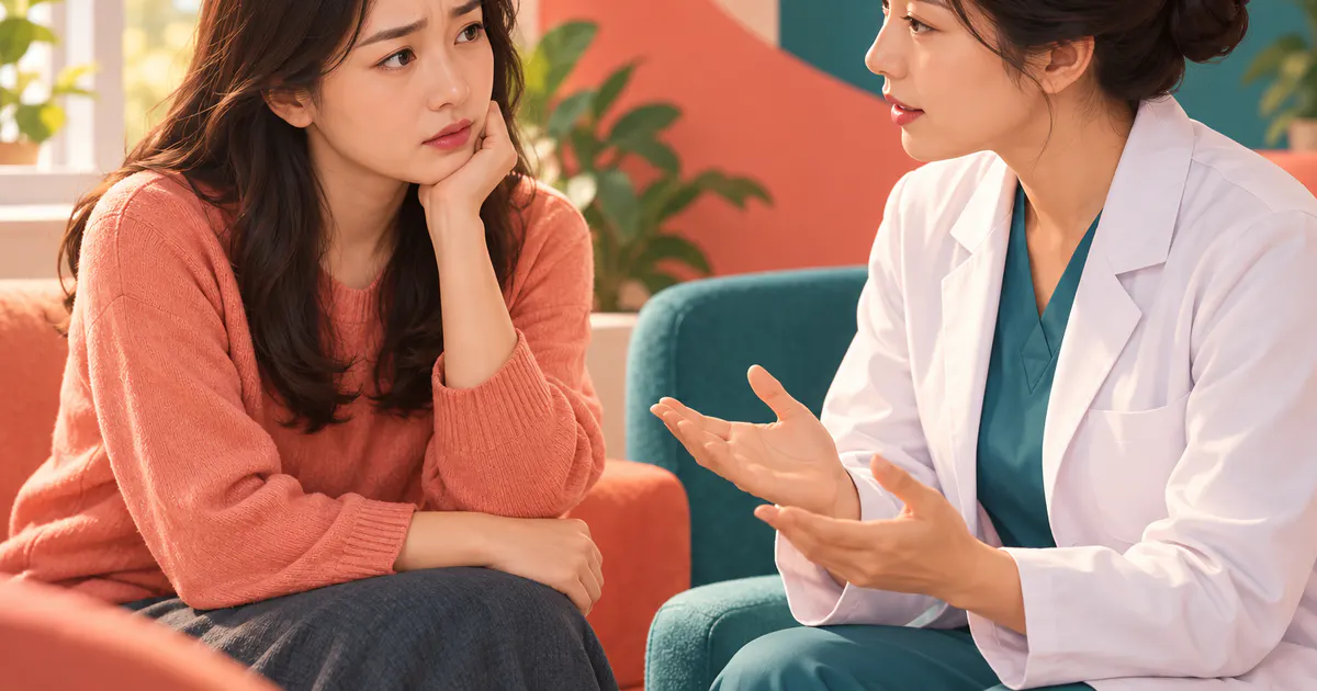Trao đổi với nhân viên y tế khi rát âm hộ kéo dài hoặc có dấu hiệu bất thường