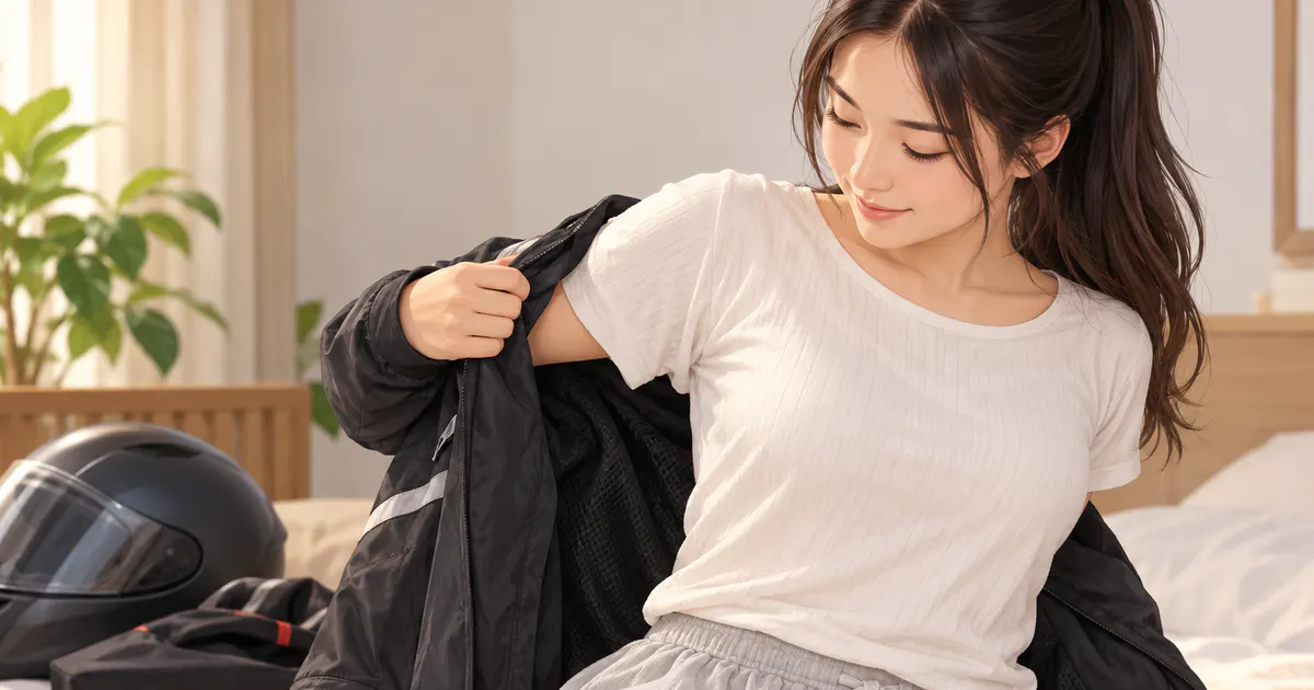 Thay quần áo khô thoáng sau khi đi xe máy đường dài