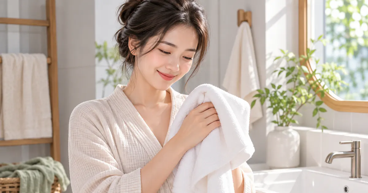 Minh họa thói quen vệ sinh nhẹ nhàng và giữ vùng kín khô thoáng để giảm kích ứng