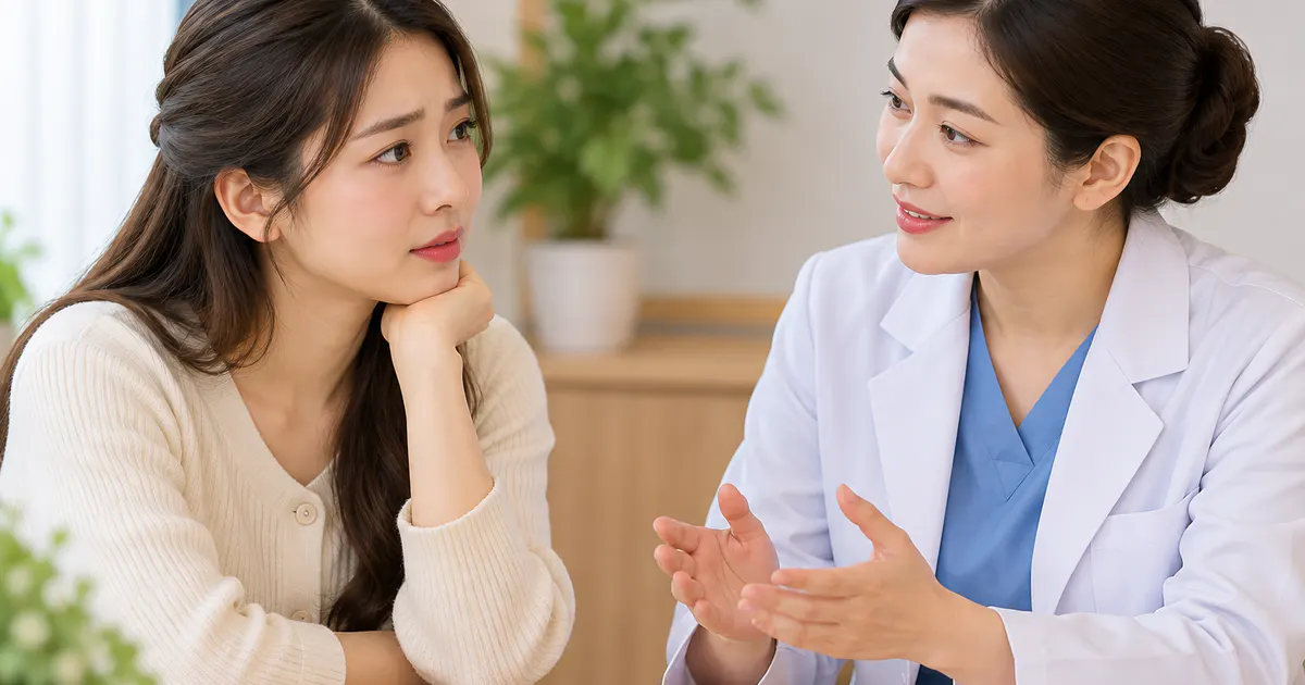 Trao đổi với nhân viên y tế khi có dấu hiệu bất thường vùng kín