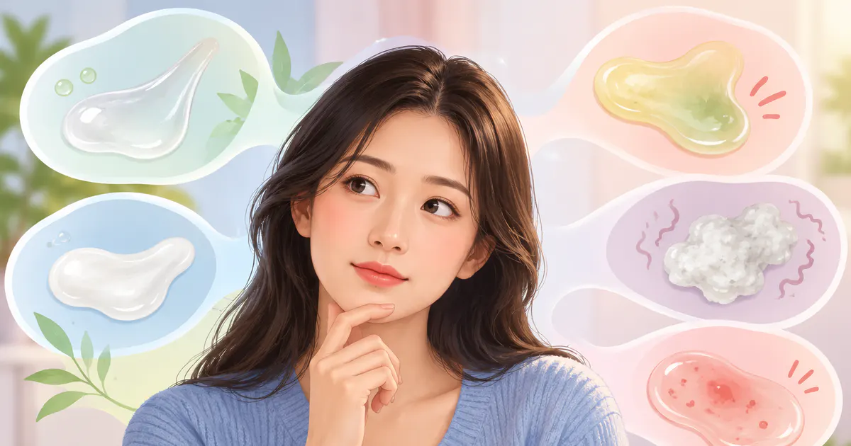 Minh họa nhận biết thay đổi của khí hư và dấu hiệu đáng lưu ý