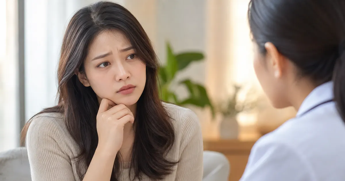 Phụ nữ tìm hiểu khí hư có mùi kéo dài nhưng không ngứa có cần khám không trong không gian tư vấn kín đáo