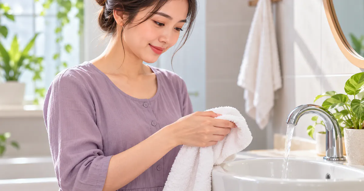 Minh họa vệ sinh vùng kín nhẹ nhàng và theo dõi triệu chứng