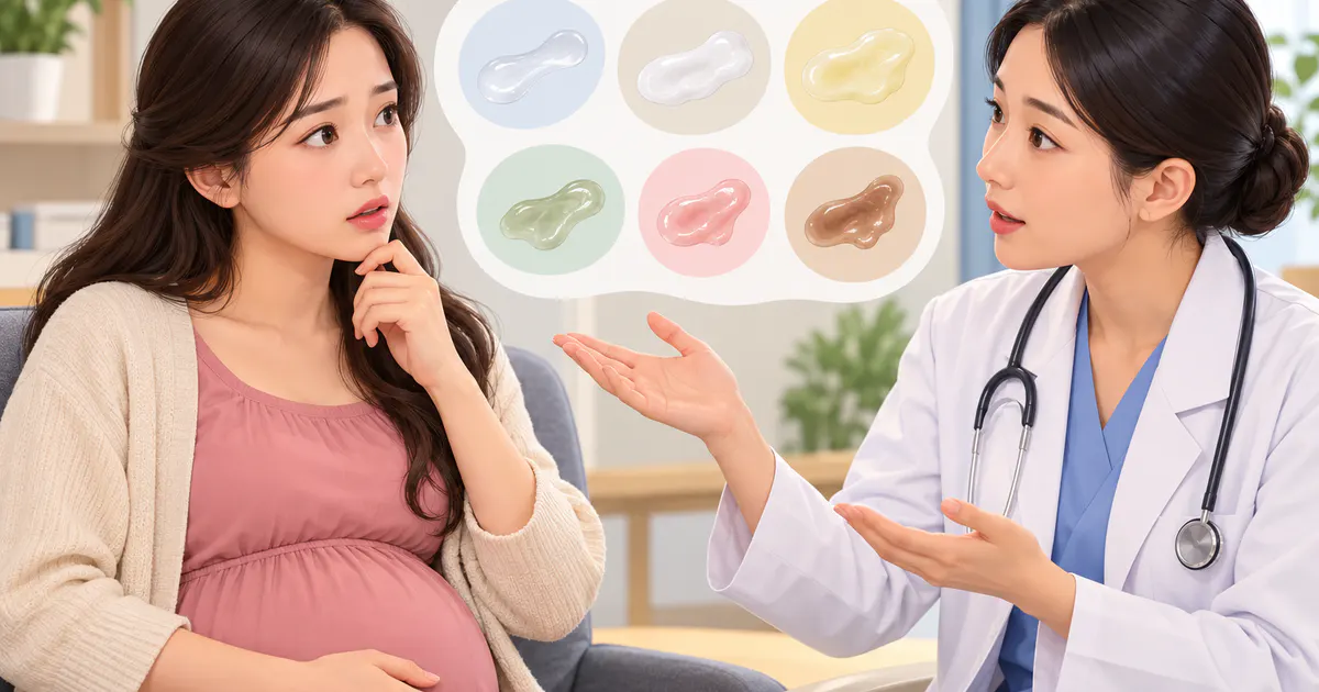 Người mang thai trao đổi với nhân viên y tế về màu khí hư