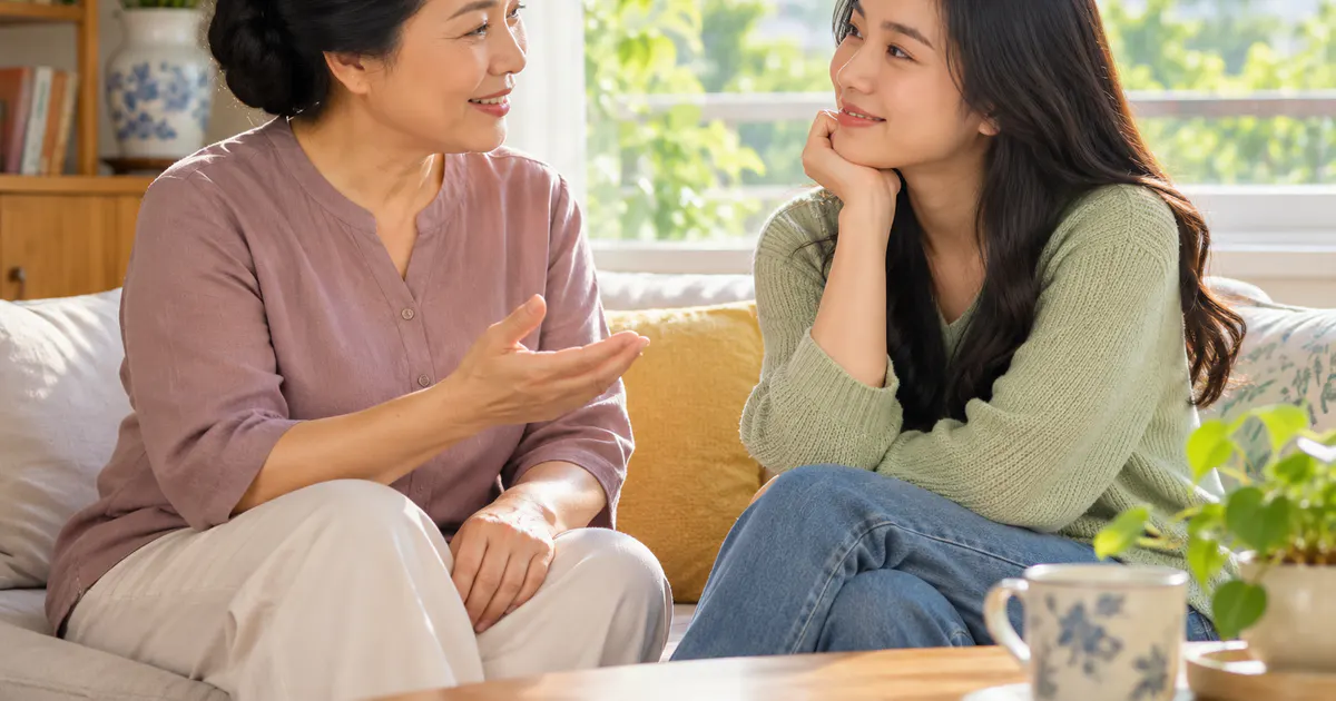 Mẹ mở lời nhẹ nhàng để con gái cảm thấy được tôn trọng