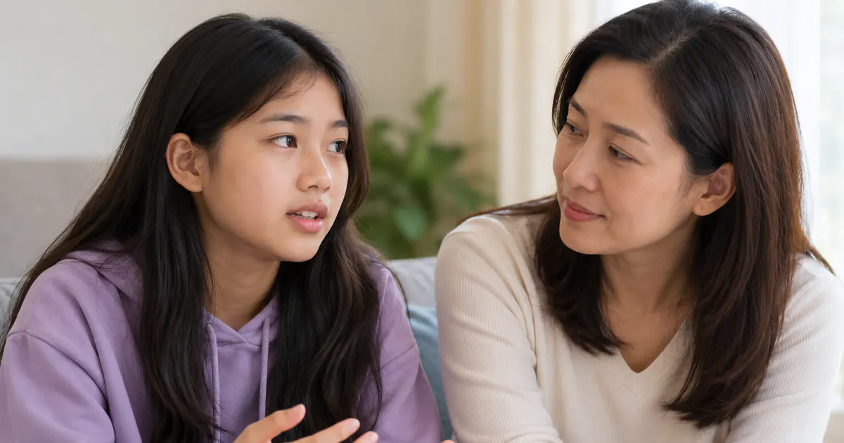 Phụ huynh lắng nghe trẻ và cùng tìm tư vấn y tế khi mùi vùng kín bất thường