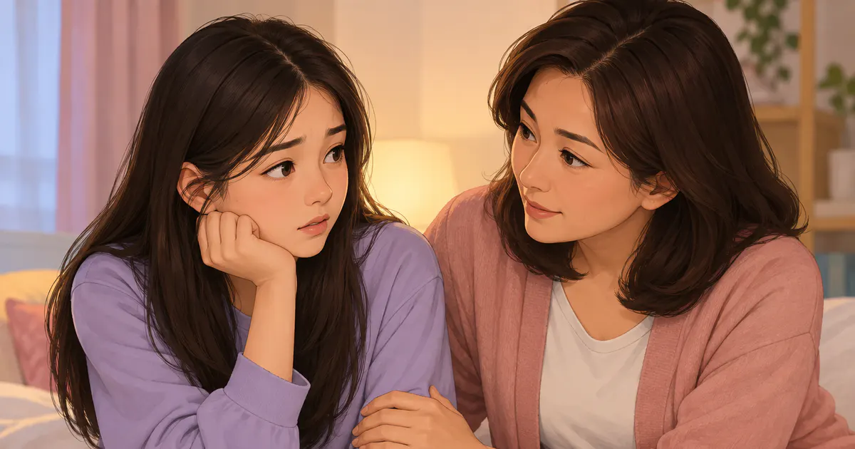 Bạn gái tuổi dậy thì trao đổi với mẹ khi nhận thấy mùi vùng kín kéo dài