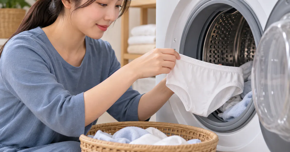 Giặt lại đồ lót để loại bỏ sản phẩm xả vải nghi gây kích ứng