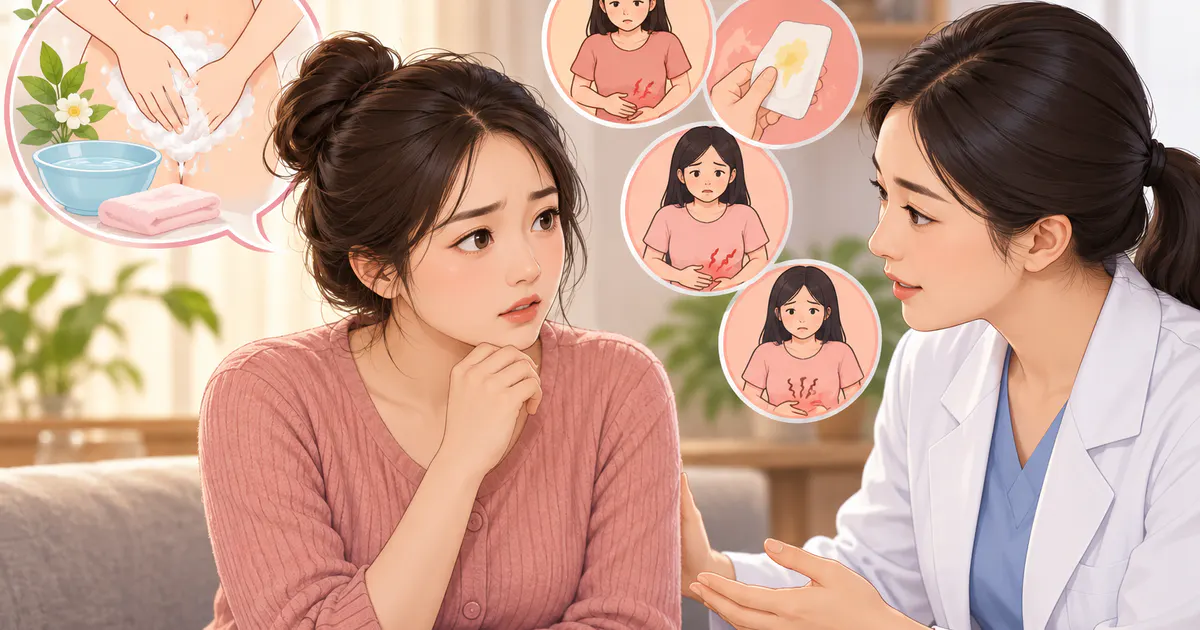 Mẹ sau sinh trao đổi với nhân viên y tế khi có dấu hiệu bất thường