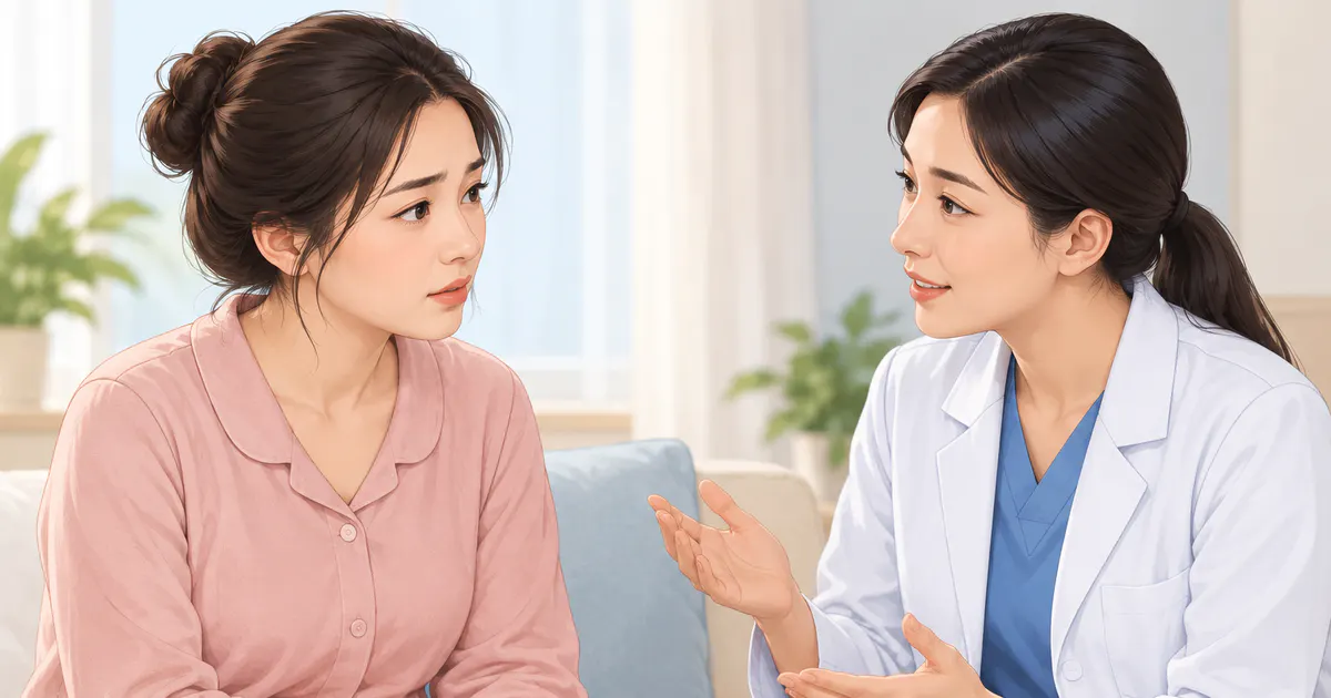 Trao đổi với nhân viên y tế khi sưng tầng sinh môn tăng sau sinh