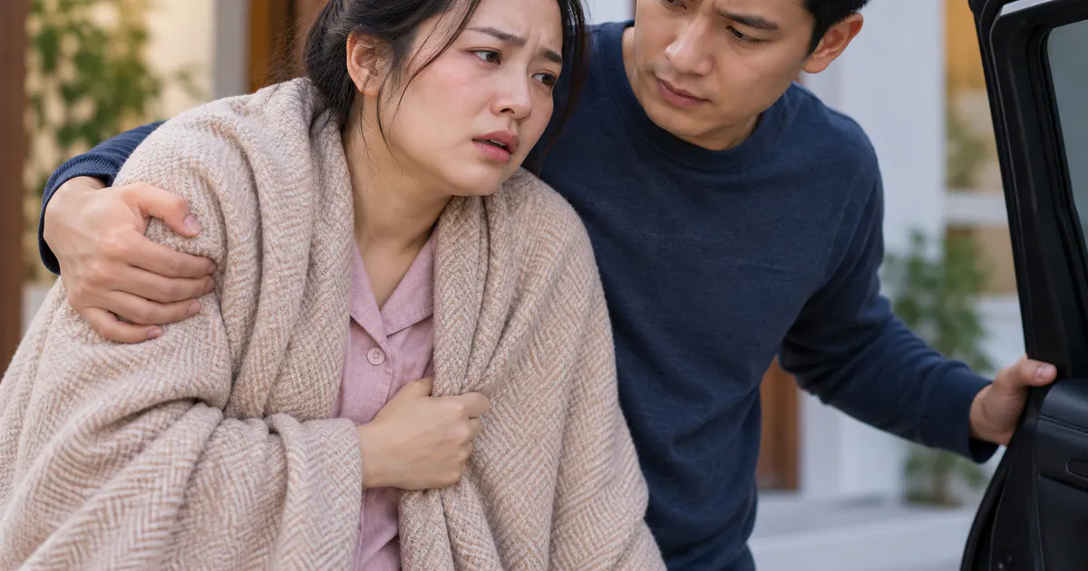 Gia đình hỗ trợ mẹ sau sinh đi khám khẩn cấp khi có dấu hiệu nguy hiểm