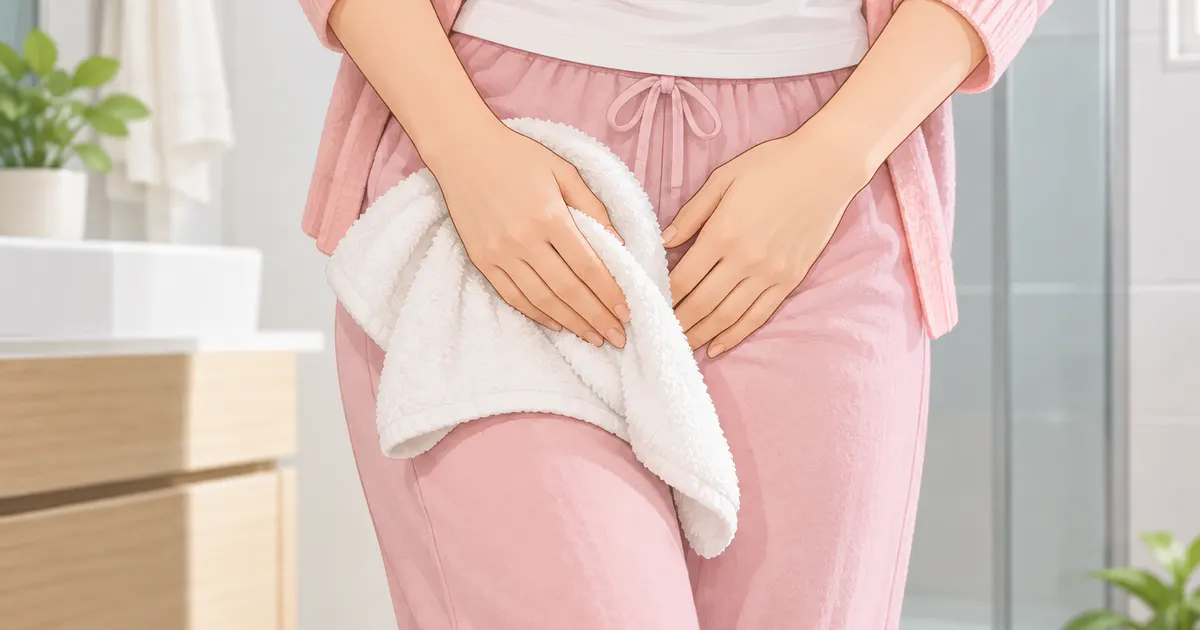 Minh họa vệ sinh nhẹ nhàng khi vùng kín bị kích ứng sau quan hệ